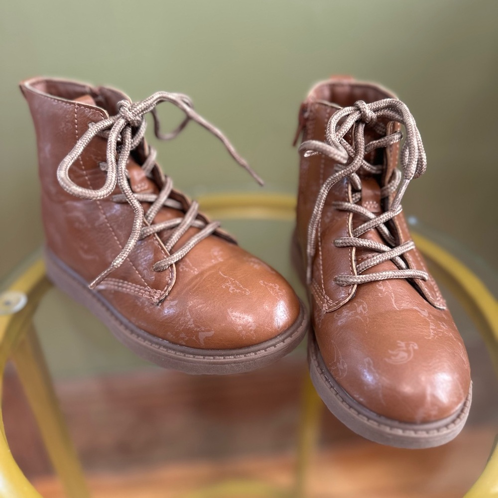 Carter’s Brown Dinosaur Print Boots